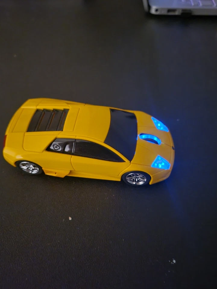 Road Mice Yellow Lamborghini 2.4G RF Wireless Mouse HP original box instructions - Image 3 of 4