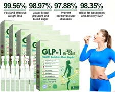 GLP-1 8-in-1 Slim & Healthy Oral Solution,Advanced GLP-1 Supplement Liquid Drops