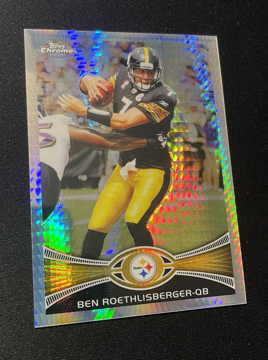 2012 Topps Chrome Ben Roethlisberger Prism Refractor 189/216 Steelers