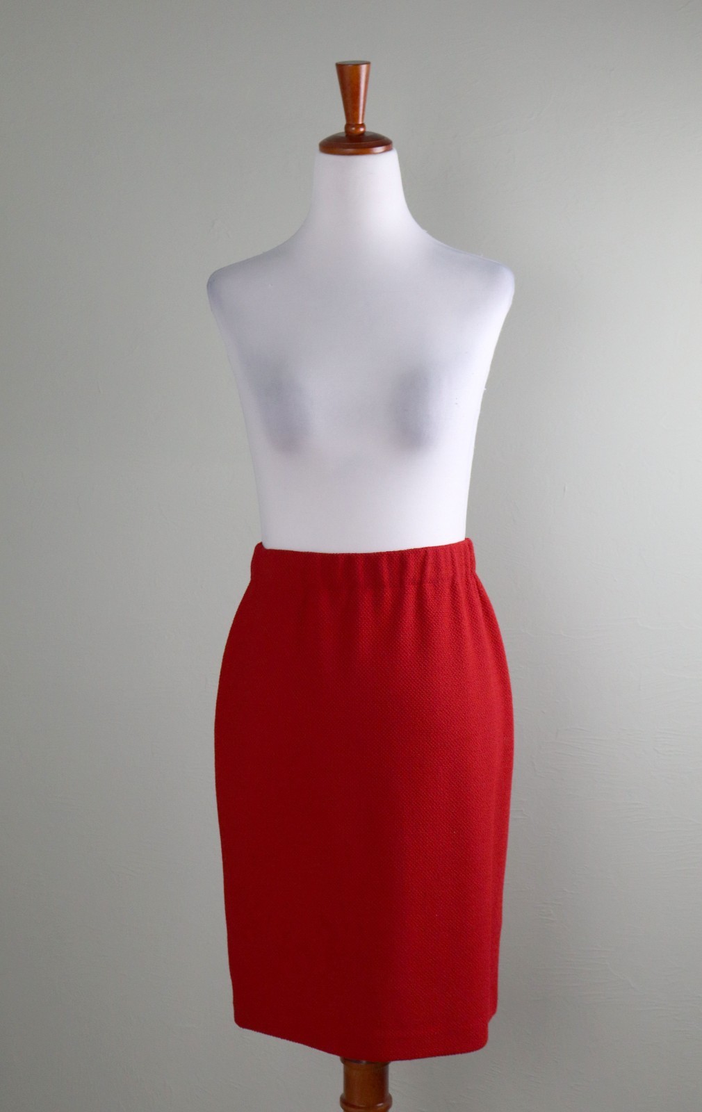 ST. JOHN Collection $395 Solid Red Textured Wool … - image 2