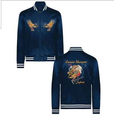 Eddie Vedder エディヴェダー スカジャン ジャケット 2XL Pearl Jam Eddie Vedder Dragon Satin Bomber Jacket 2026 Japan Tour