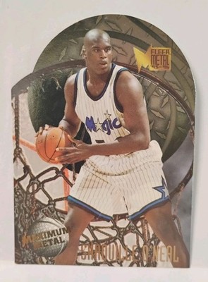 その他 95-96 Fleer l Maximum l Die-Cut 95-96 Fleer Metal Shaquille O'neal Maximum Metal Die-Cut Insert #8