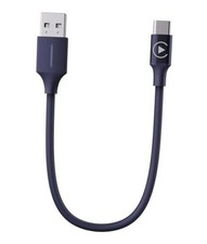 CarPlay Bypass for Motorcycle Support Charging, CarPlay USB-A to USB-C Black