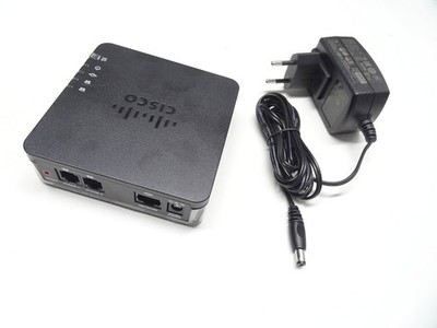 Cisco ATA191 K9 V03 VOIP Telefonadapter 2x analog FXS mit Original Netzteil
