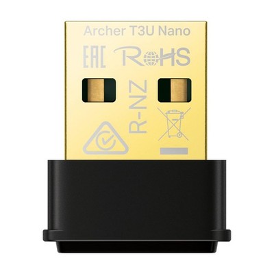 TP-Link Archer T3U Nano USB WiFi Adapter AC1300 Dual-Band 2.4G/5G Black/Gold