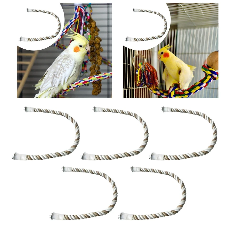 Vogel Papagei Seil Sitzstangen Vogelhaus Stehende Sitzstange Einfach zu - Bild 1 von 1