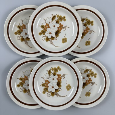 Four Seasons Autumn Bouquet Collection Bread & Butter Plates, 6.5 inch, 6-Piece