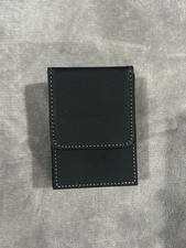 Black Magnetic TCG Deck Box PU Leather Trading Card Case