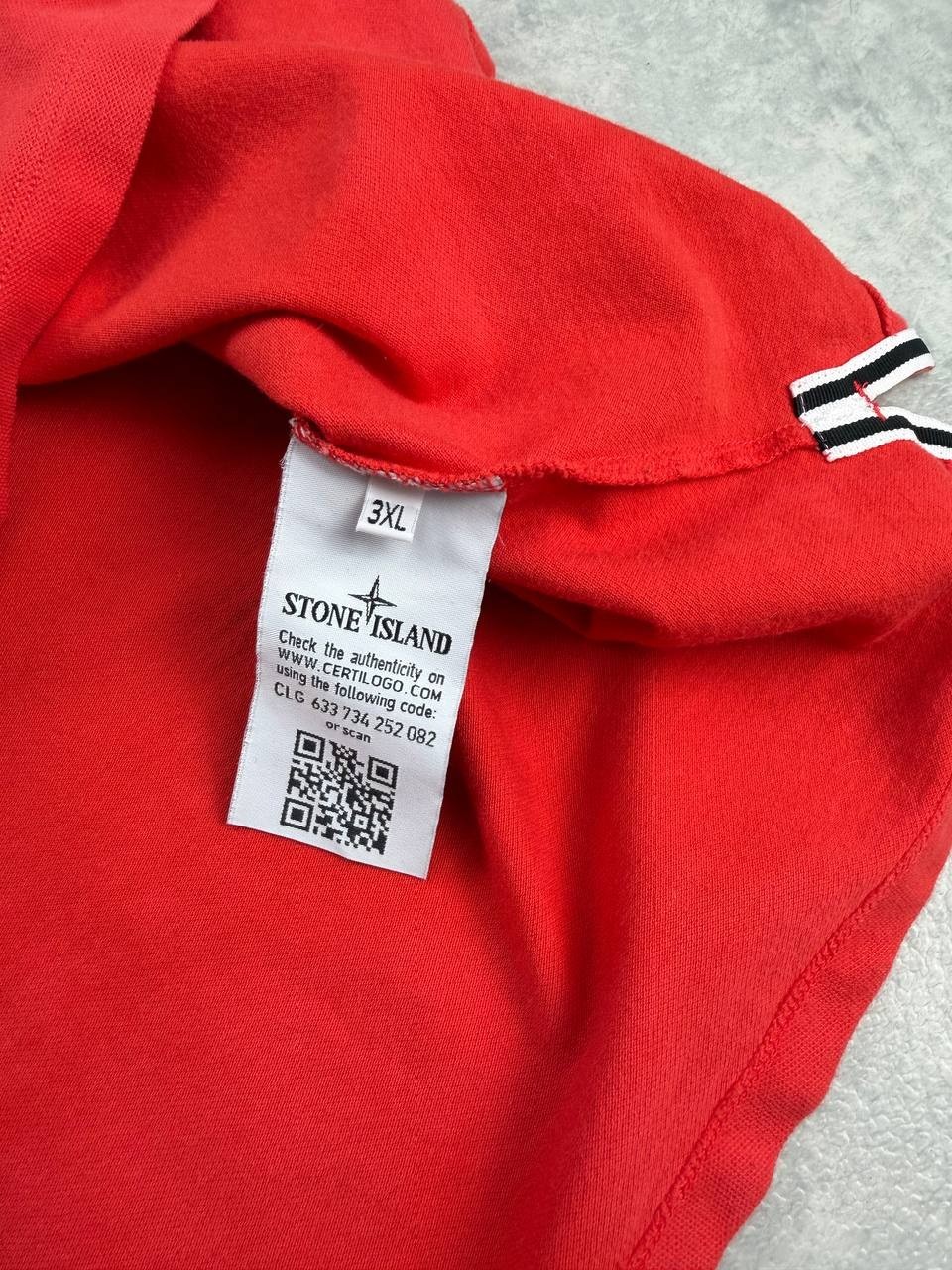 Stone Island Slim Fit Polo Red Custom Bleach Wash 3XL Duties Paid (USA) thumbnail 9