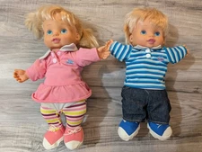 Too Cute Twins Interactive 2009 Talking Singing Dolls Hands Move Tested