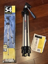 Ambico 54 Video Tripod Graphite Gray Adjustable Level Quick Release Lock Boxed