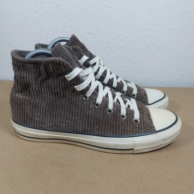 Converse Cord Braun High Sneaker Schuhe Freizeit Klassisch Turnschuhe Gr. UK 7