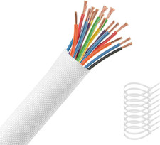 Cable Sleeve, Automotive Wire Loom Heat Resistant Braided Split Sleeve Tubing Co