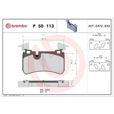 Brembo Bremsbelagsatz Bremsklötze hinten A0044208520 A0054202220 24701207 Brembo Bremsbelagsatz Bremsklötze hinten A0044208520 A0054202220 24701207
