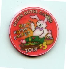 5.00 Chip from the Gilpin Casino Black Hawk Colorado Easter 2001