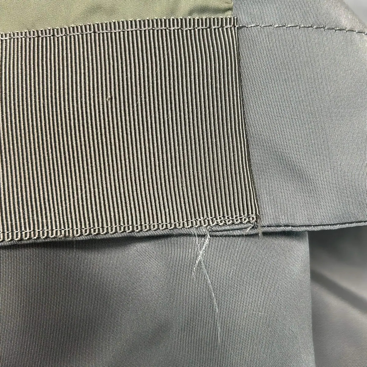 Sacai Nylon twill mixed skirt 22-06195 Gray Khaki - Women's Skirt