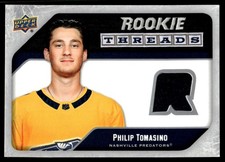 2021-22 Upper Deck Rookie Threads Retro Philip Tomasino Nashville Predators