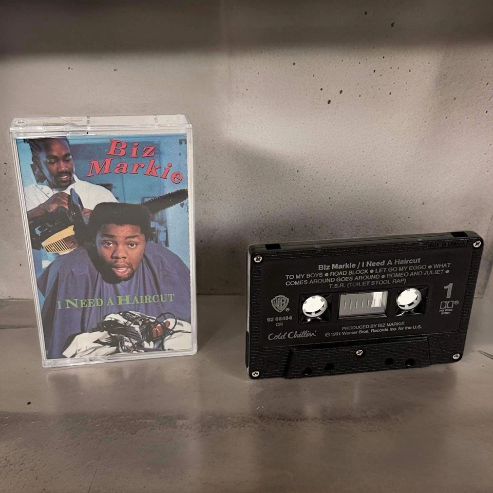 •BIZ MARKIE ~ I NEED A HAIRCUT• (1991 OG PRESSING) (CASSETTE TAPE) (2) - Image 2 of 4