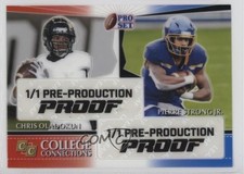 2022 Leaf Pro Set Metal 1/1 Chris Oladokun Pierre Strong Jr #CC-7 s5q