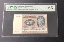 1979 Denmark Nationalbank 20 Kroner Pick# 49a PMG 66 EPQ Gem UNC