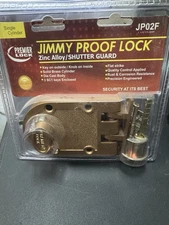 High Security Single Cylinder Jimmy Proof Die Cast Deadbolt Lock -Bronze Lacquer