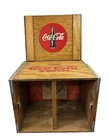 Vintage Coca‑Cola Wooden Crate/Box with Magnetic Lid – Drink Coca‑Cola Graphics