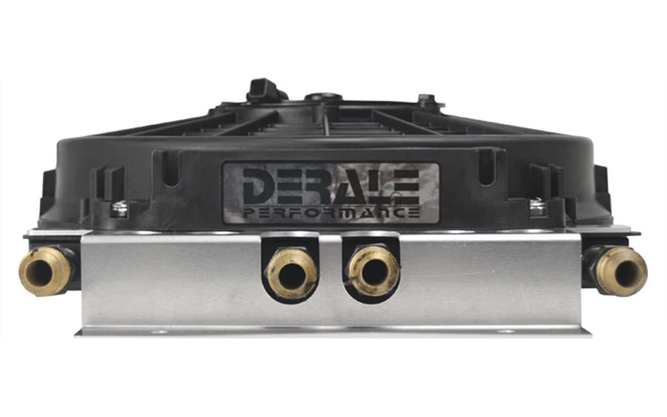 Derale 4 & 4 Pass Copper Aluminum Dual Circuit Electra-Cool Remote Fluid Cooler Foto 2 de 4