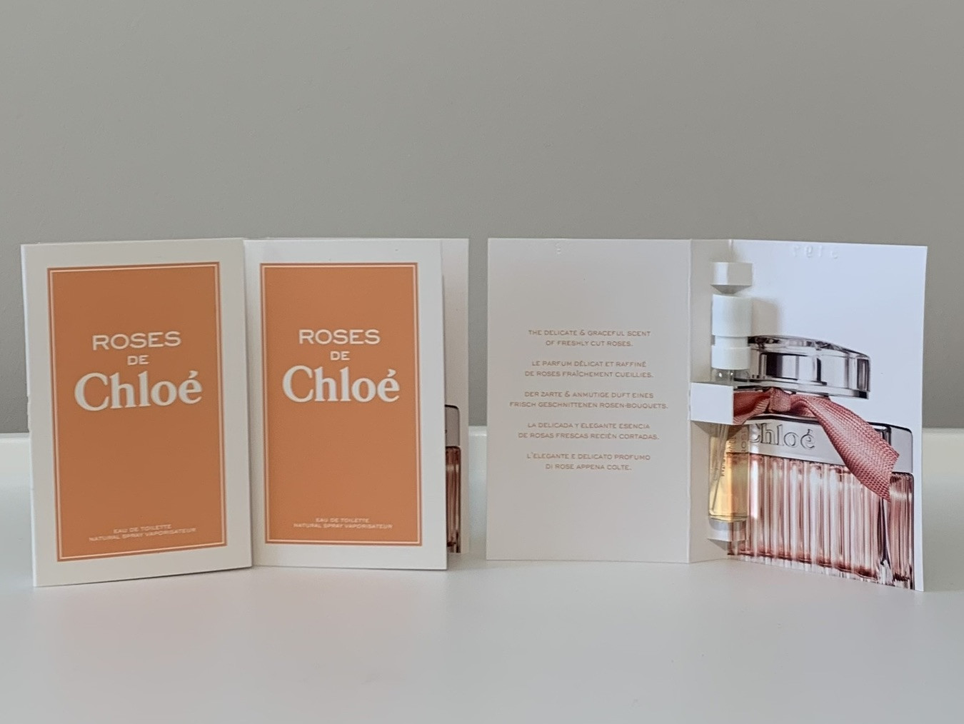 Roses de Chloe Eau de Toilette 3 x Spray Vials 0.04 Fl Oz 1.2 ml