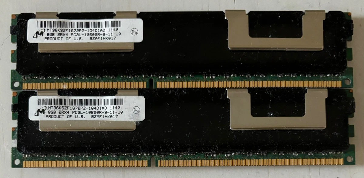 Micron DDR3 SDRAM 8 GB Capacity per Module Memory (RAM) for sale