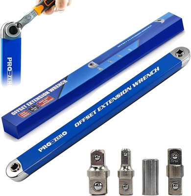 Pro Zero Offset Extension Wrench,Extended Universal Ratchet Wrench,Multifunction