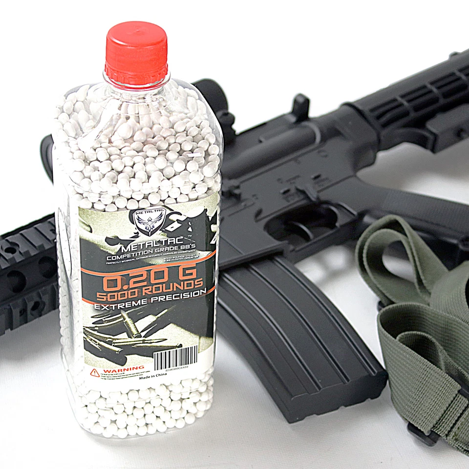 MetalTac .20g BBs Bottle 5000 0.2g 6mm Ammo Pellets Airsoft Guns Competition BB - Image 2 of 4