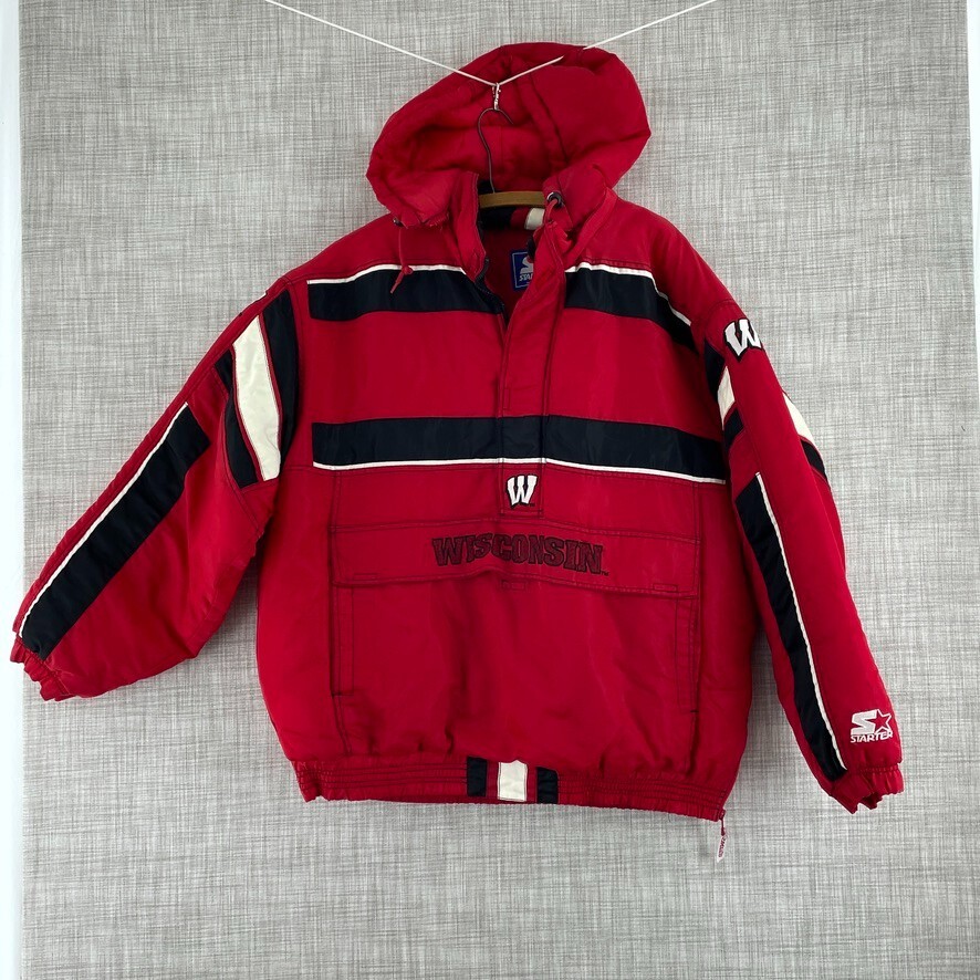 Starter pullover Wisconsin Jacket Mens XL c152 | eBay Starter pullover Wisconsin Jacket Mens XL c152 | eBay