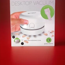 Portable Mini Desk Table Vacuum Cleaner Cute Desktop Dust Sweeper