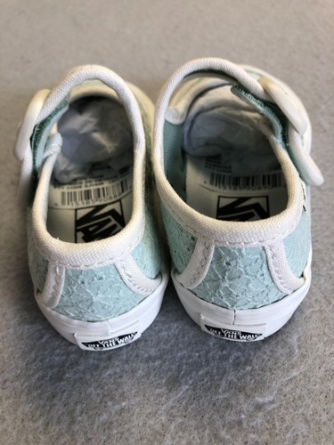 Sneakers Vans bambina taglia 5 nuove Mary Jane pizzo floreale come nuove scarpe casual - Foto 4 di 5