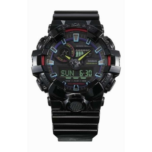 Casio G-Shock GA-700RGB-1AJF RGB Virtual Rainbow Gamer's Watch New + Free Post - Picture 2 of 6