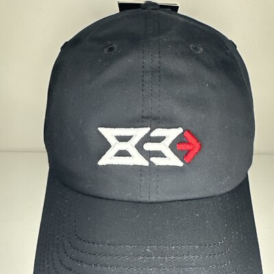 Nike Tiger Woods Golf Cap Hat 83 Wins Black TW Dri-FIT OSFM