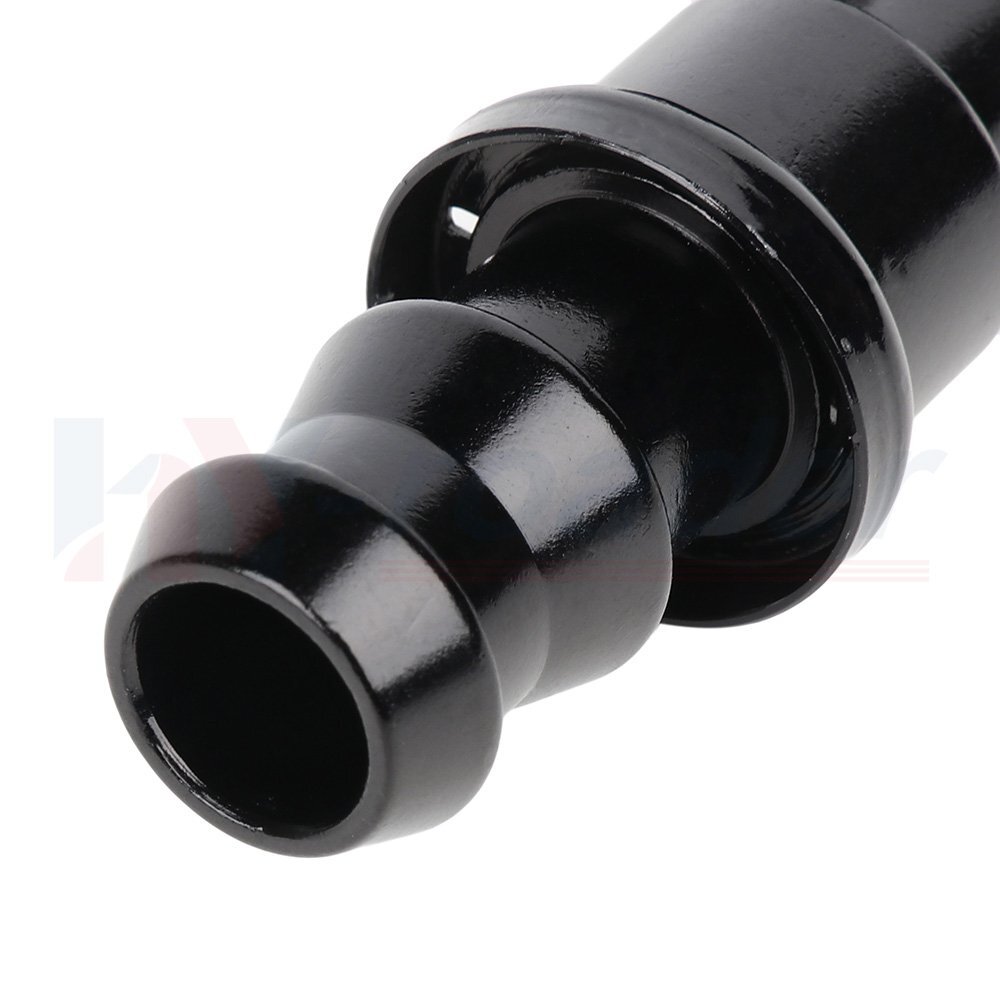 45 Degree AN8 Push Lock Fuel Hose End Fitting Adapter Oil Line T6061