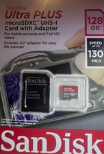 Sandisk Ultra 128GB Class 10 microSDXC Memory Card - SDSQUB3-128G-ANCIA