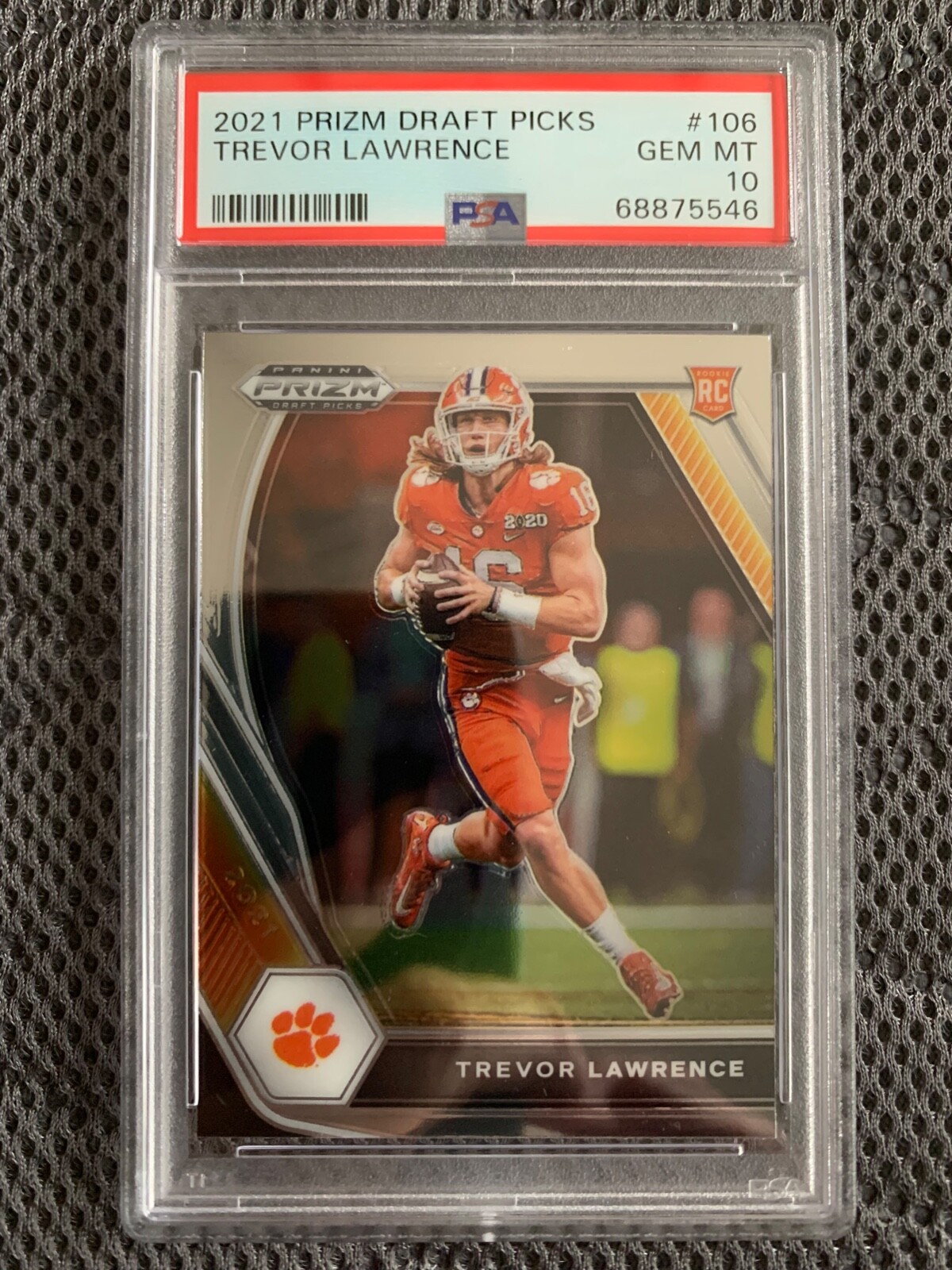 Trevor Lawrence Panini Prizm Draft Picks #106 Base