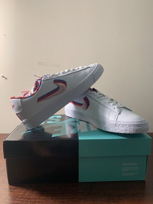 Nike Sb Blazer Low Parra Size 9 Ebay