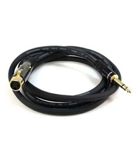 6FT Premium 3-Pin XLR Female to 1/4" TRS Male Microphone Mic Cable Gold Plated