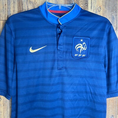 France 2012 Home Football Soccer Jersey Nike 449680-405 Men's Sz S