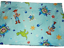 4G WOW Disney TOY STORY Woody Buzz Rex Toddler Bed Flat Sheet Fabric