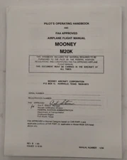 Mooney M20K Pilots Operating Handbook & FAA Approved Airplane Flight Manual-copy