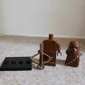 LEGO Star Wars Genuine Chewbacca Minifigure EUC Displayed From Millennium Falcon