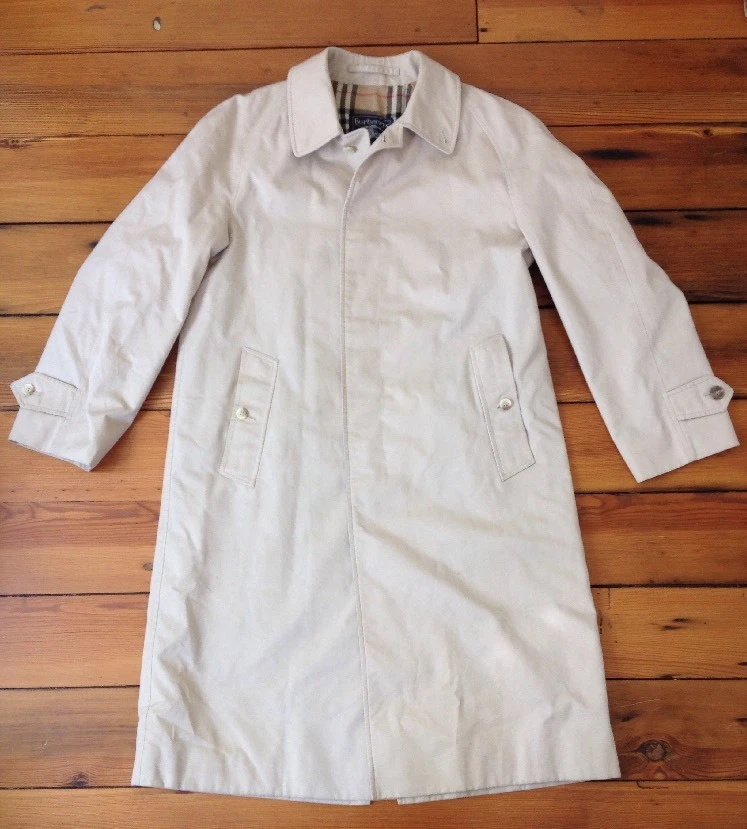 Trench coat uomo vintage Burberry Prorsum made in England misto cotone 44R 44" Chst