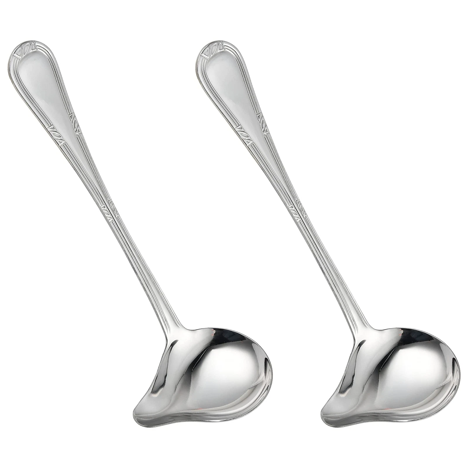 2 Pack Stainless Steel Small Gravy Sauce Ladle Spoon with Pouring Spout
Opens in a new window or tab