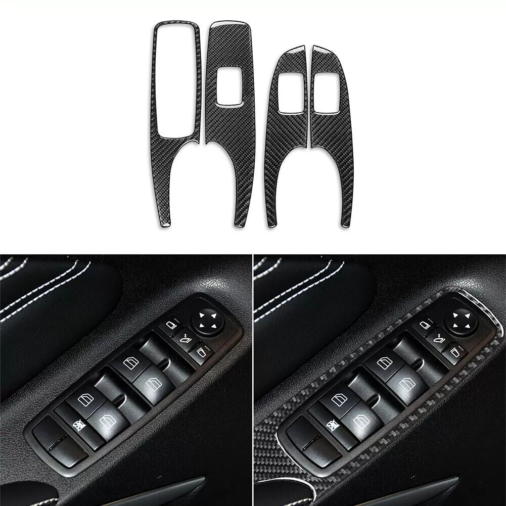 M-Class W164 05-11 Interior Door Window Switch Panel with Carbon Fiber Trim