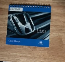 OEM HONDA 2008 CIVIC COUPE OWNERS QUICK START GUIDE SUPPLEMENT