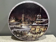 Vintage 2001 Terry Redlin Wildlife Art Licensed 8” Tin Horses School Church VGC!